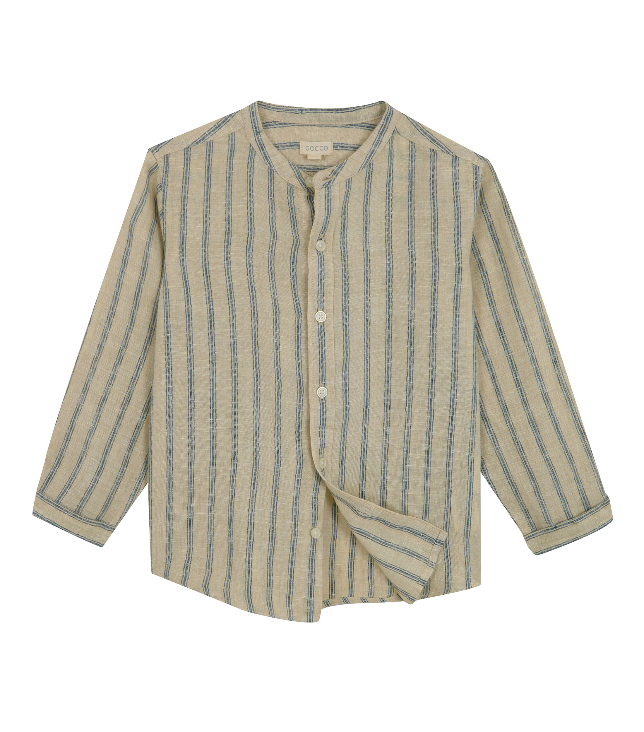 Camisa con rayas manga larga Bebe
